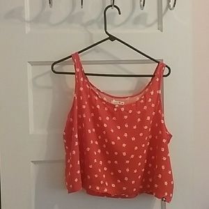 Floral cropped tank